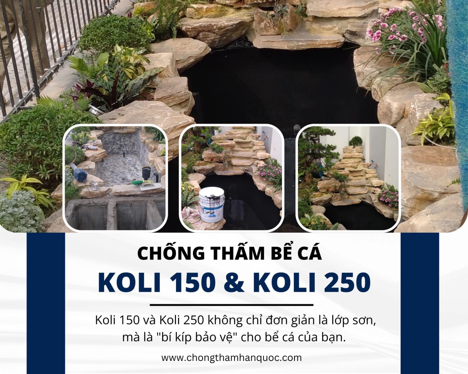 Thi công sơn chống thấm thương hiệu KOLI từ Hàn Quốc siêu đơn giản